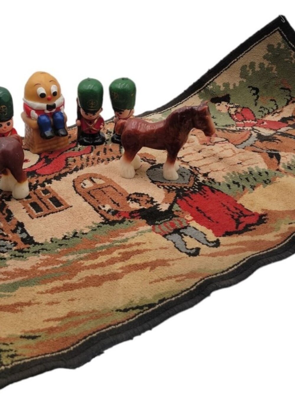 Humpty Dumpty Children's Decor 7 Character Candles & 22" x 37" Needlepoint Rug - Picture 1 of 16